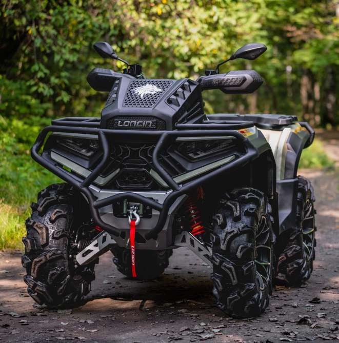 Квадроцикл Loncin XWolf, задняя часть с усиленными бамперами