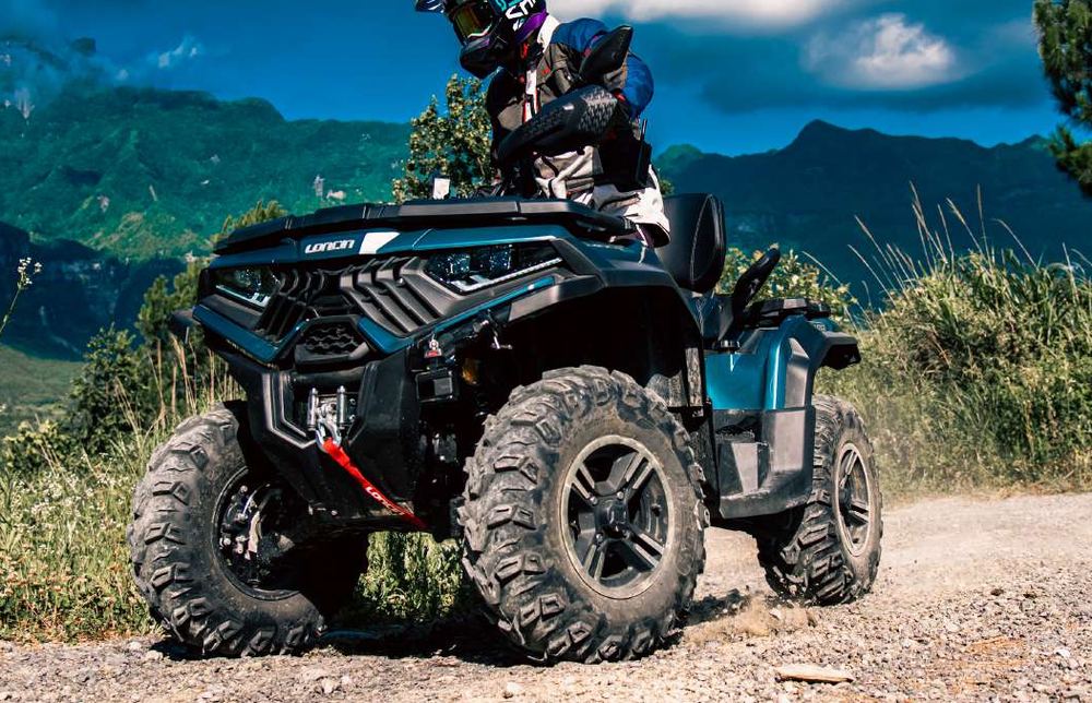 Передняя часть квадроцикла Loncin XWolf крупным планом